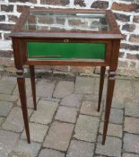 Small Edwardian display cabinet with par