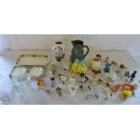 Various ceramics and glassware inc Woods