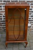 1930s small display cabinet on cabriole