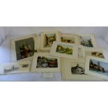 Assorted etchings inc artists proof sign