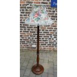 Mahogany standard lamp