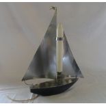 Art Deco chrome ship lamp