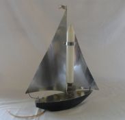 Art Deco chrome ship lamp