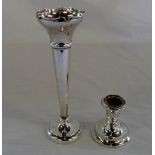 Silver specimen vase Birmingham 1919 & c