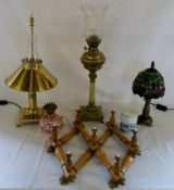 Assorted table lamps etc inc replica Ori