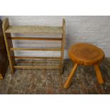 Shoe rack and a handcrafted stool