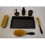 Ebony dressing table set