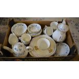 Ceramic part tea service including plate