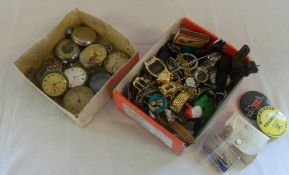 Assorted pocket and wrist watches etc (a