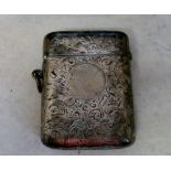 Silver vesta case Chester 1904 Maker Sam