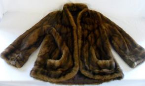 Baby Mink fur coat length approx 67 "