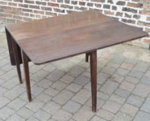 19th century mahogany dropleaf table