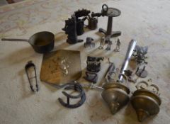 Quantity of metalware including blow tor