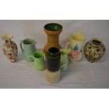Vases & jugs including W Germany, Wade e