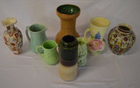 Vases & jugs including W Germany, Wade e