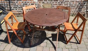 Patio table & 4 chairs