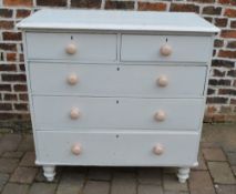 Victorian painted pine chest of drawers