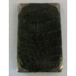 Crocodile skin & silver wallet Birmingha