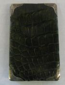 Crocodile skin & silver wallet Birmingha