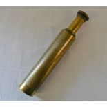 19th Century 3 draw brass telescope by C