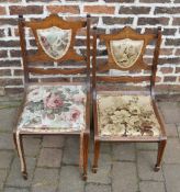 2 Edwardian chairs