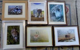 Assorted wildlife prints and limited edi