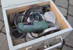 Bosch angle grinder in case (requires re