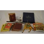Various books, Oriental figure, Mappin &