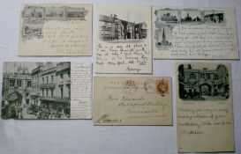 6 early postcards 1898-1902 depicting Gr