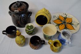 Ceramics including Alvingham studio pott