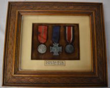 3 cased Nazi medals