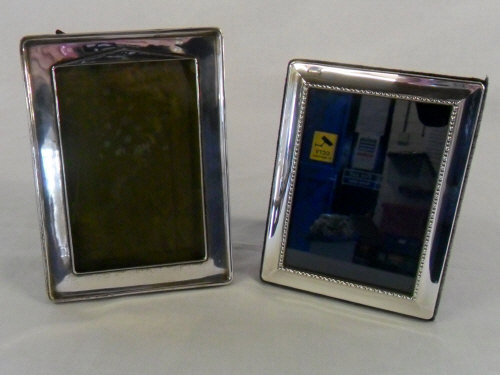 2 silver photo frames Birmingham 1909 &