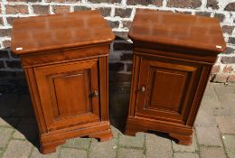 Pair of French reproduction bedside cabi