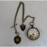 Silver pocket watch Kay & Company Worces