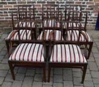 8 Georgian Sheraton style mahogany dinin