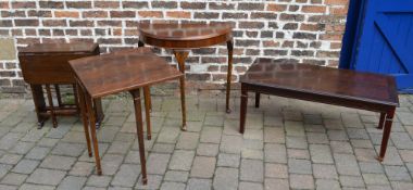 2 side tables, reproduction coffee table