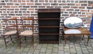 Pair of Victorian bedroom chairs, Edward