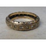 9ct gold full eternity ring total weight