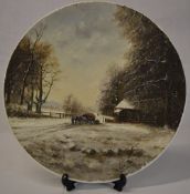 Louis Apol handpainted plaque