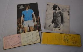 2 autograph books and photos including G