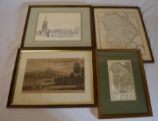 Lincolnshire maps & prints including Wes