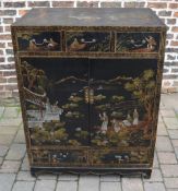 Large Chinese lacquered cabinet