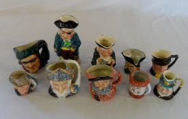 Various Toby jugs & character jugs inc R