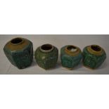 4 Chinese ginger jars