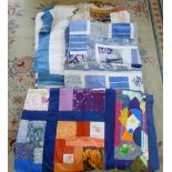 5 various patchwork quilts