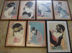 7 Japanese prints