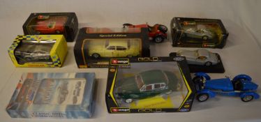 Large Burago die cast model cars (1/18 -