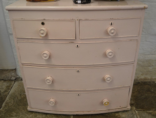 Painted Victorian chest of drawers