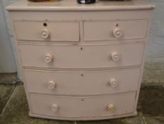 Painted Victorian chest of drawers