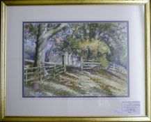 'Ruckland Autumn' watercolour by Michael